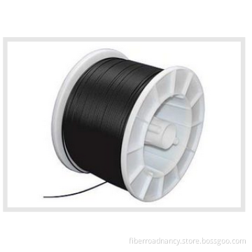 Black Durability Plastic Optical Fiber Cable Light Weight POF Cable